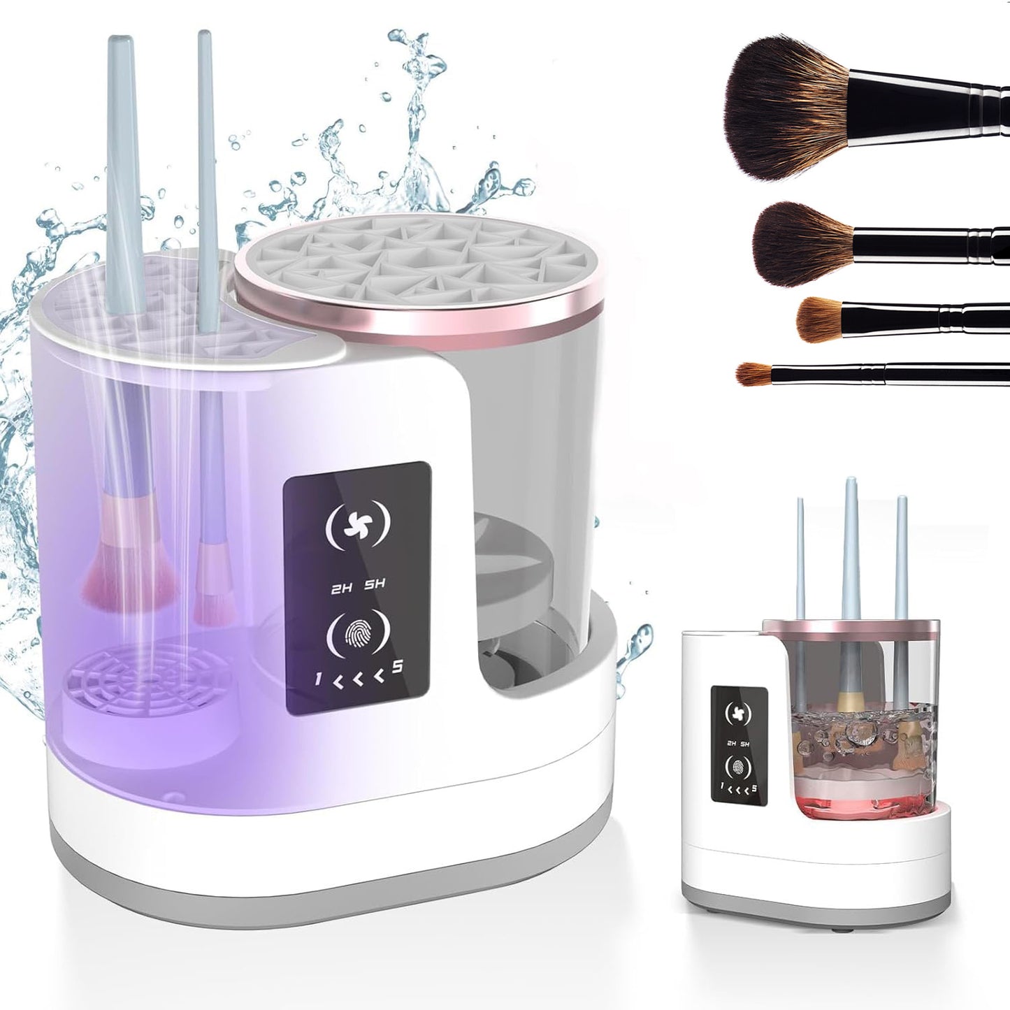 Elektrischer Make-up-Pinselreiniger mit Trockenfunktion – 5 Min. Reinigung & USB-Betrieb