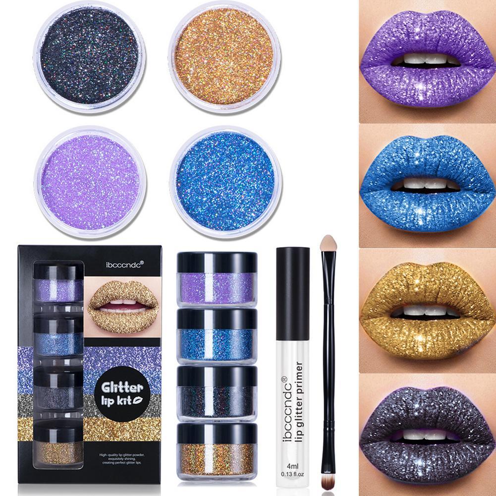 Glitzer-Lipgloss-Set – Funkelnde, hochpigmentierte Farben für langanhaltenden Glanz