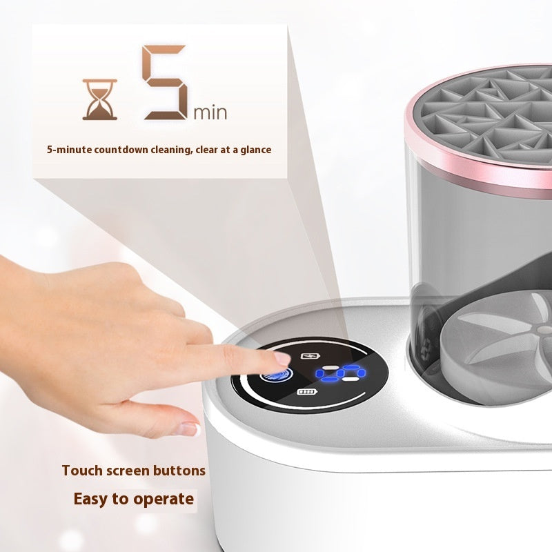 Elektrischer Make-up-Pinselreiniger mit Trockenfunktion – 5 Min. Reinigung & USB-Betrieb