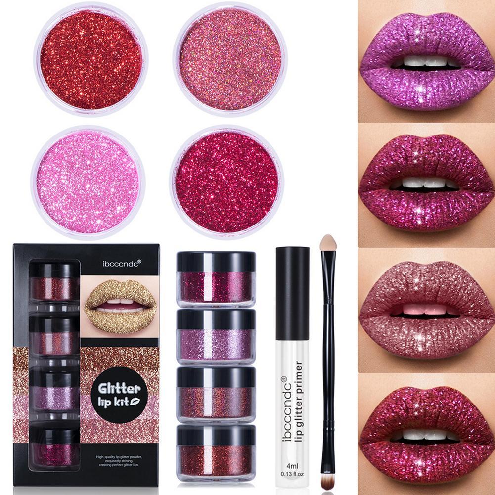 Glitzer-Lipgloss-Set – Funkelnde, hochpigmentierte Farben für langanhaltenden Glanz
