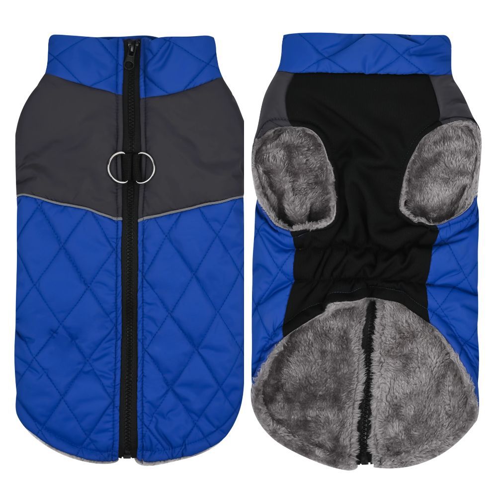 Hundejacke für Herbst & Winter – Warm, Wind- und Regenfest mit praktischem Leinenring