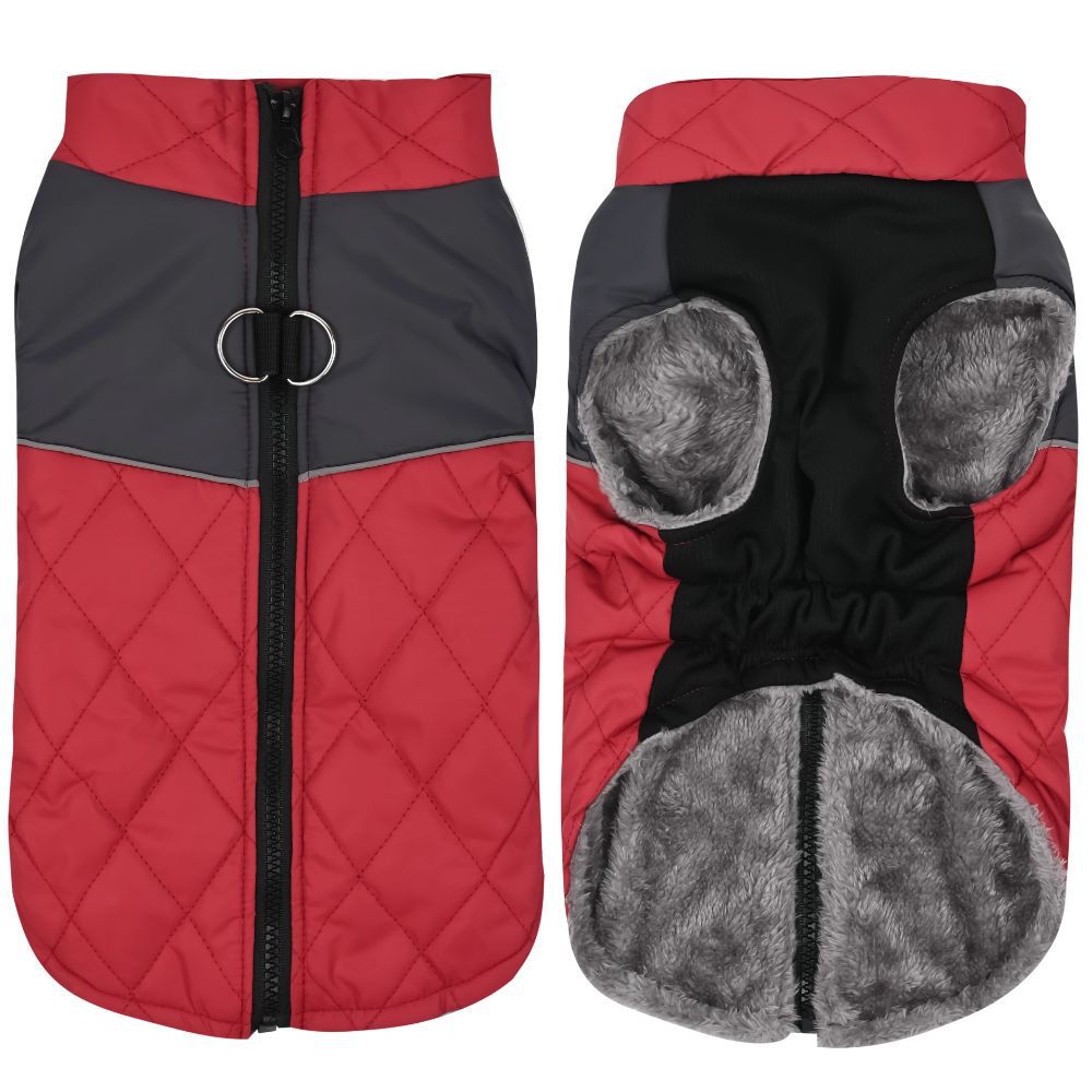 Hundejacke für Herbst & Winter – Warm, Wind- und Regenfest mit praktischem Leinenring