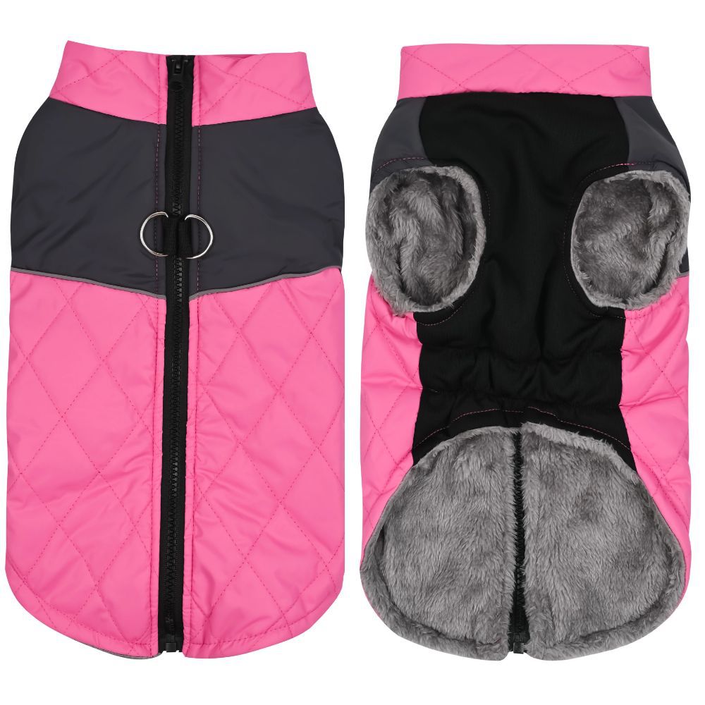 Hundejacke für Herbst & Winter – Warm, Wind- und Regenfest mit praktischem Leinenring