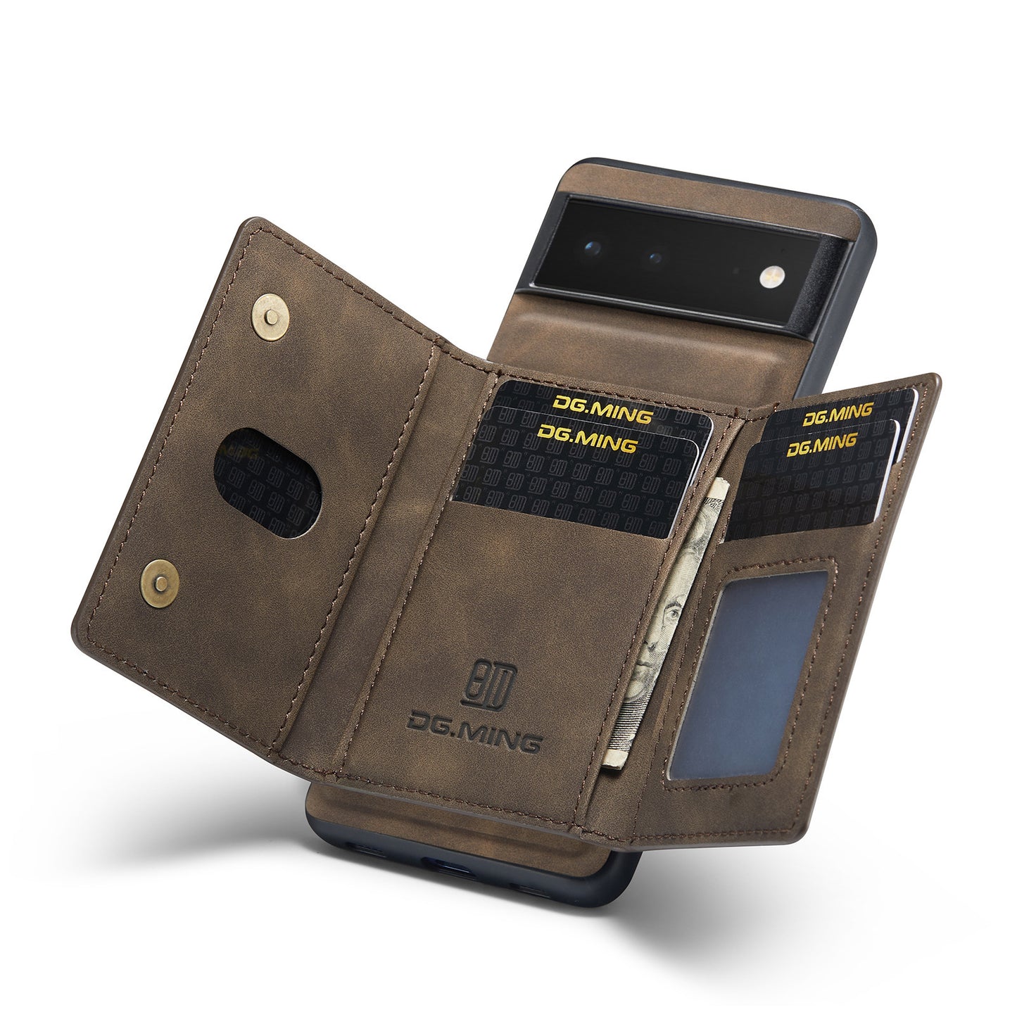 Google Pixel Kunstleder-Handyhülle mit Magnet-Kartenetui