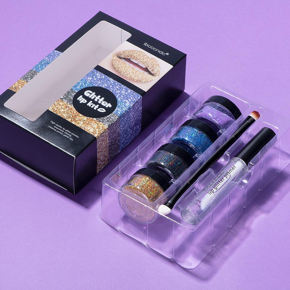 Glitzer-Lipgloss-Set – Funkelnde, hochpigmentierte Farben für langanhaltenden Glanz