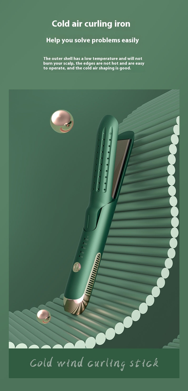 2-in-1 Haarglätter & Lockenstab – Flexibles Hairstyling-Tool mit 5 Temperaturstufen